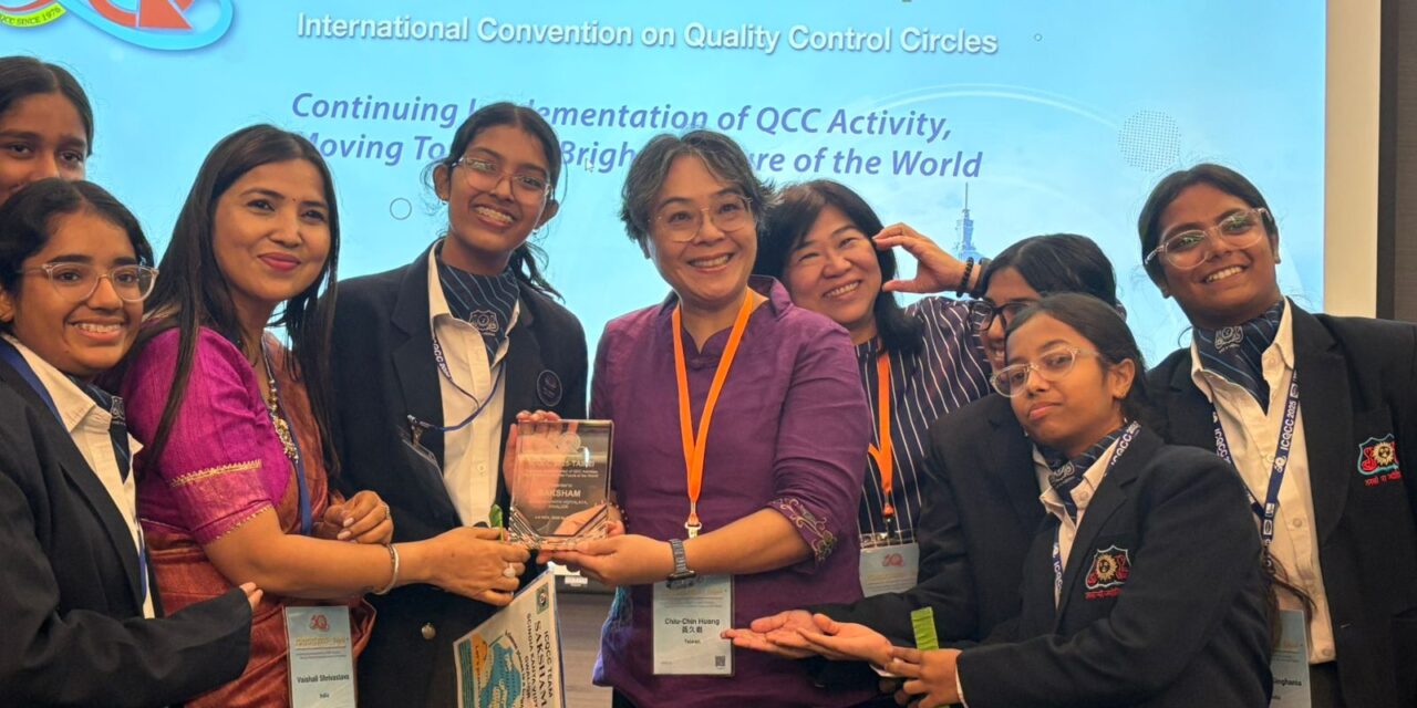 Scindiya Kanya Vidalaya, Gwalior wins 2 Gold Awards at the ICQCC 2025 Taiwan