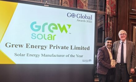 GREW Solar Wins &apos;Solar Energy Manufacturer of the Year 2025&apos; at the Go Global Awards