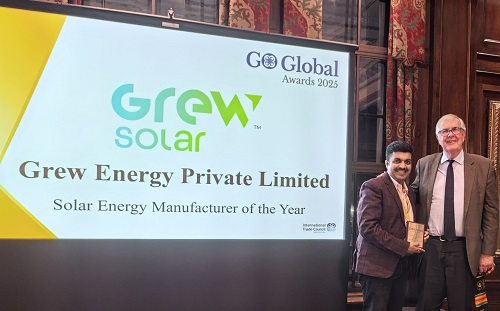 GREW Solar Wins &apos;Solar Energy Manufacturer of the Year 2025&apos; at the Go Global Awards