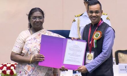 Prateek Madhav Honoured with National Award for Individual Excellence by DEPwD, MoSJ&E