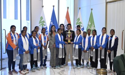 World T20 Champion Indian Women's Blind Cricket Team Meets Dr Payal Kanodia at M3M Foundation