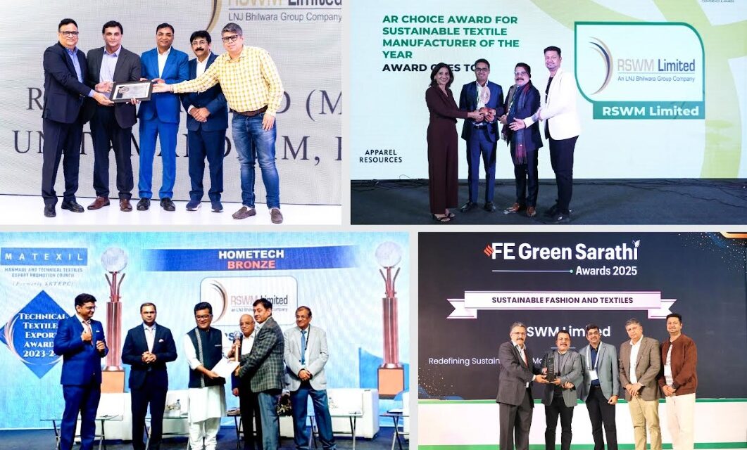 RSWM Ends the Year with Multiple Accolades: Wins Three Major Industry Honors for Sustainability