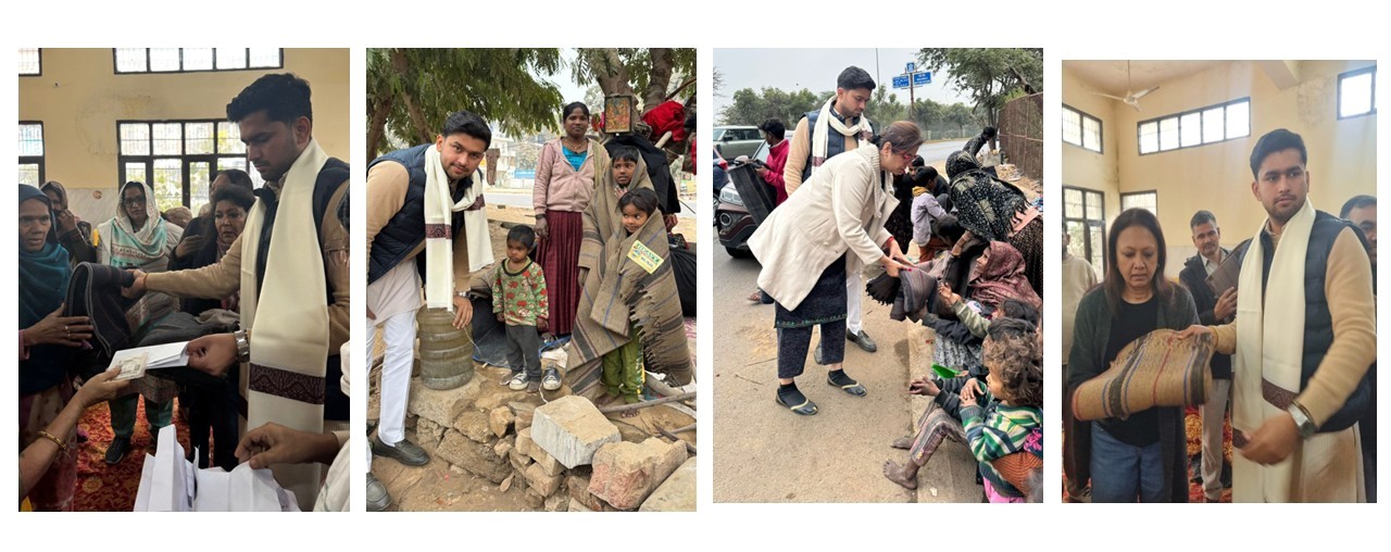 Councillor Kunal Yadav Partners with Nanhi Veena Women's Welfare Foundation to Provide Winter Relief in Gurugram