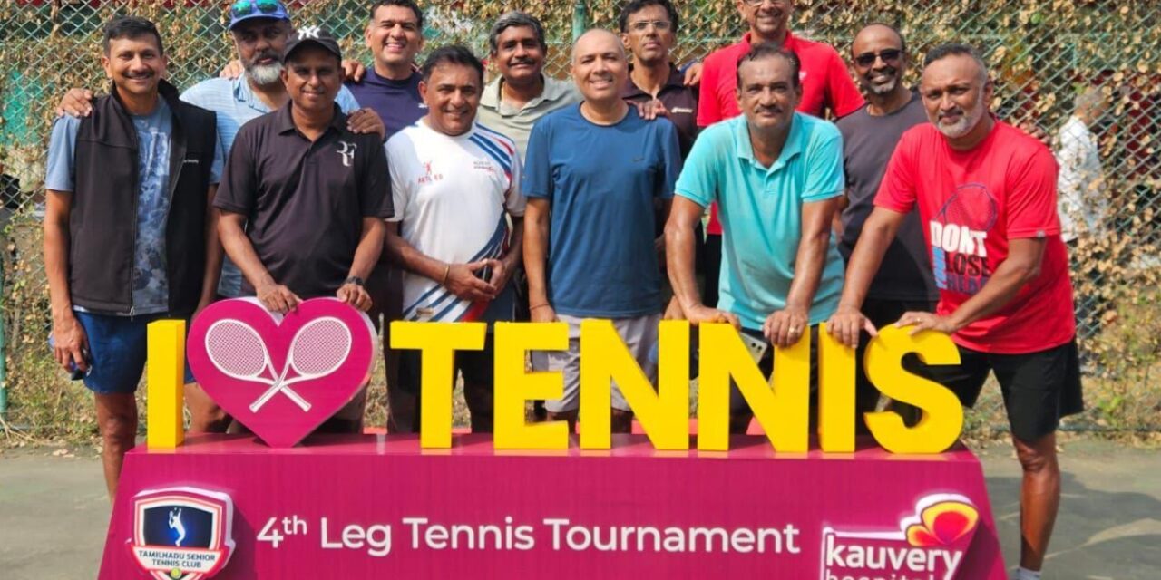 Kauvery Hospital & Tamil Nadu Seniors Tennis Club Organise Open Tennis Tournament