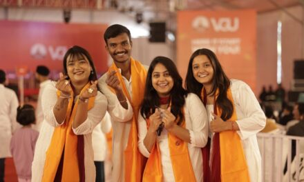 Mother Receives Degree Alongside Her Daughter at Vivekananda Global University's 9th Convocation, Inspires Thousands