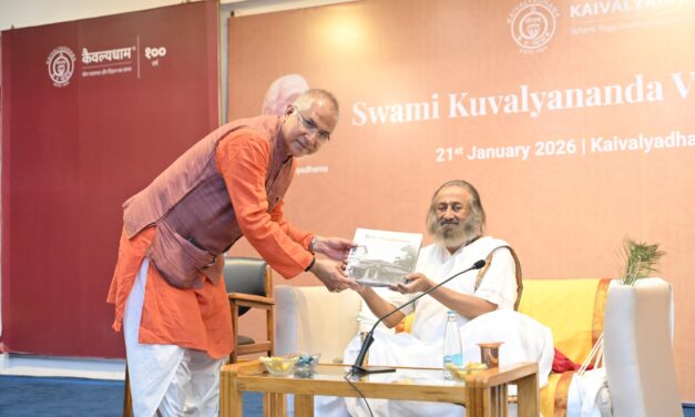 Kaivalyadhama's Legacy Celebrated as Sri Sri Ravi Shankar Shares Timeless Yogic Wisdom