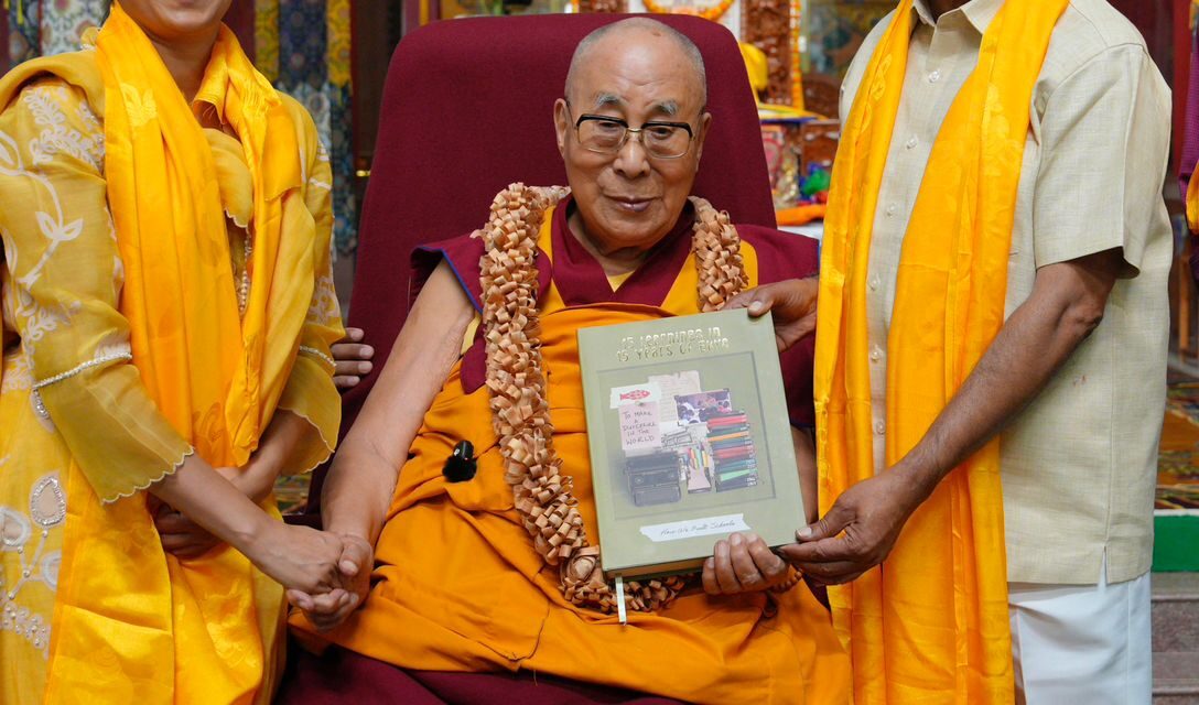 His Holiness The Dalai Lama Launches Ekya School's Book on Inquiry Based Education