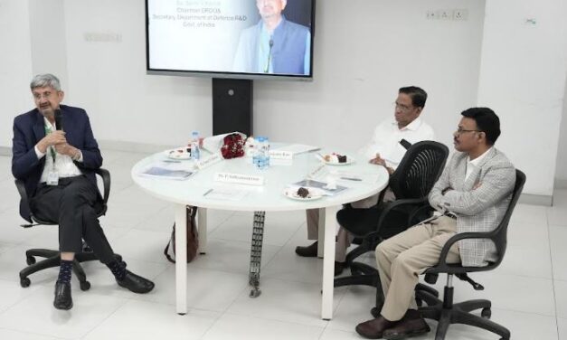 DRDO Chairman Dr Samir V Kamat Engage in Insightful Interaction with SRM University–AP Faculty