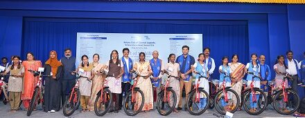 Rotary Club of Chennai Legends and Rotary Dist 3234 Donate 225 Free Bicycles to Schoolgirls in Chennai