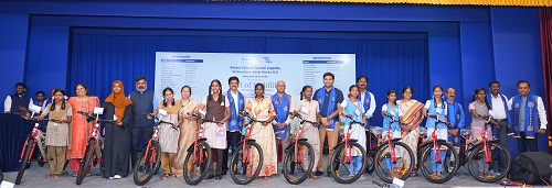 Rotary Club of Chennai Legends and Rotary Dist 3234 Donate 225 Free Bicycles to Schoolgirls in Chennai