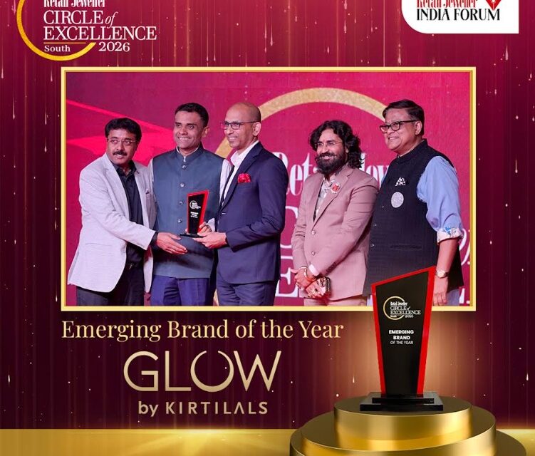 Glow by Kirtilals Honoured with 'Emerging Brand of the Year' at Retail Jeweller Circle of Excellence South 2026