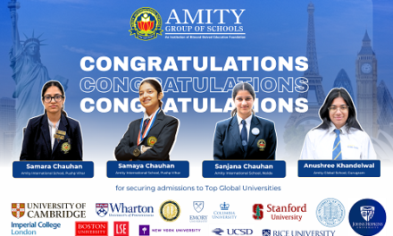 Amity Students Achieve Outstanding Global Selections to Ivy League and Top Global Universities