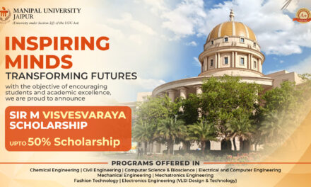 Manipal University Jaipur Invites Applications for Sir M. Visvesvaraya Scholarship for B.Tech Aspirants