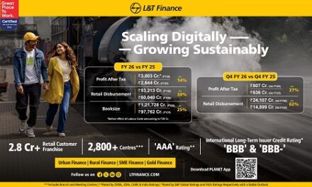 L&T Finance Records Highest Ever Consolidated Annual PAT of Rs. 3,003 Cr. (before effect of Labour Code Considered in Q3FY26) in FY26, up 14% YoY