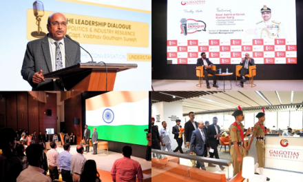 Rear Admiral GK Garg (Retd.) Appreciates Global Standard Infrastructure and Student Engagement at Galgotias University