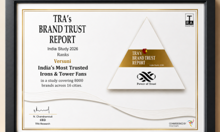 TRA Brand Trust Report 2026 Recognizes Versuni India as One of India's Most Trusted Brands in the Irons Category