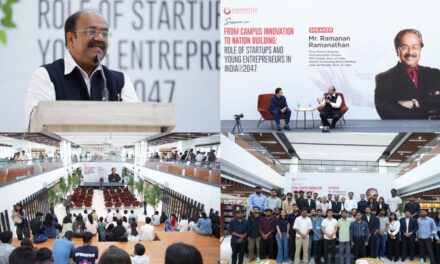 Ramanan Ramanathan, First Mission Director, Atal Innovation Mission, Applauds Entrepreneurial and Innovation Culture at Galgotias University