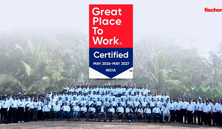 fischer India Recognized as a Great Place to Work for 2026-27, for the 4th Year in a Row
