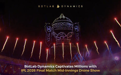 BotLab Dynamics Performs Landmark IPL Final Drone Show, Captivating 128,000+ Fans in the Stadium and Millions More Online
