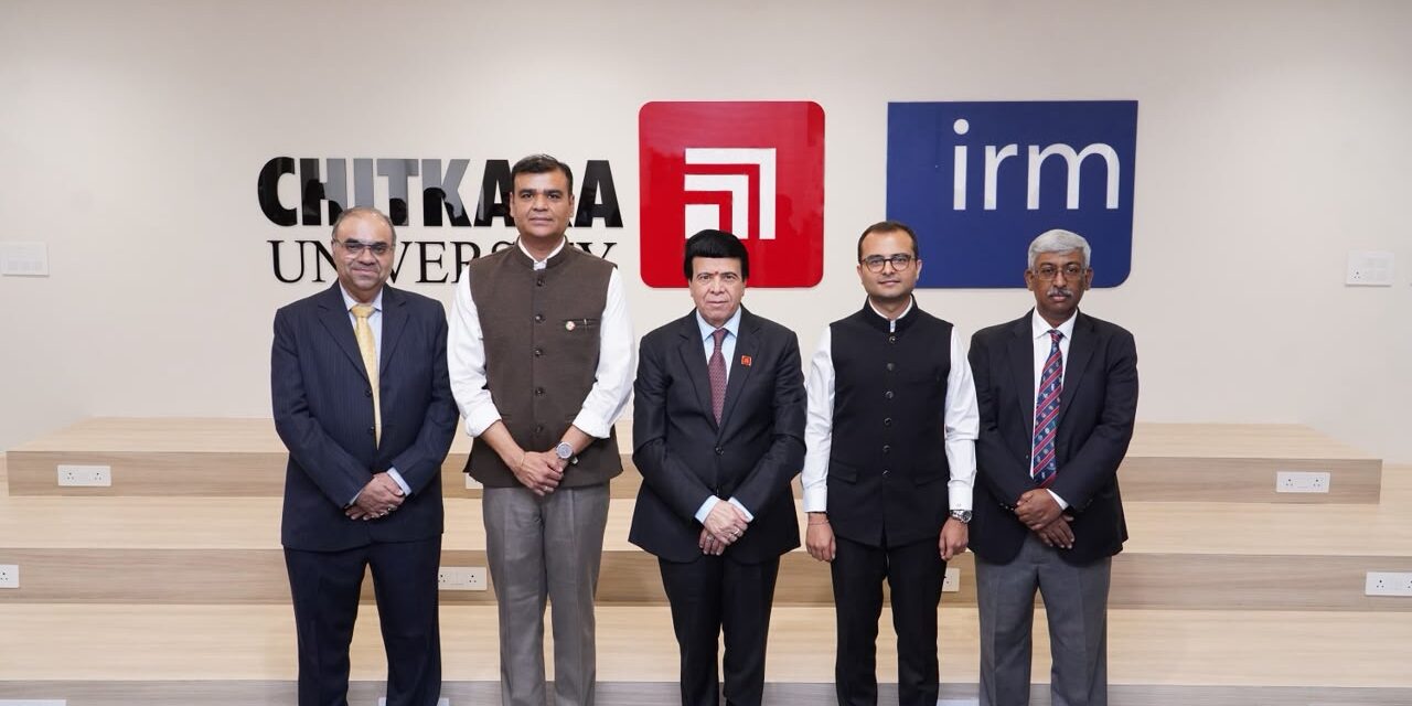 Chitkara University Launches Punjab's First IRM India Affiliate-Licensed Global Centre for Enterprise Risk Management