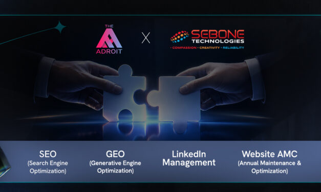 The Adroit Wins SEO, GEO, LinkedIn Management & Website AMC Mandate for Sebone Technologies