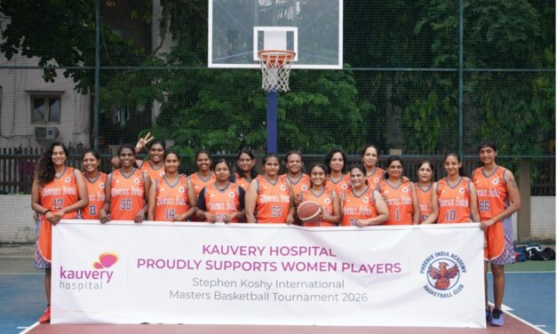 Kauvery Hospital Supports Women Players Participating in the Stephen Koshy International Masters Basketball Tournament 2026