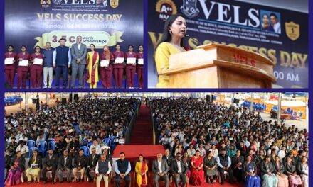 VELS Awards Rs 3.5 Crore Rupees Scholarships to 4,034 Meritorious Students at 'VELS Success Day 2026'