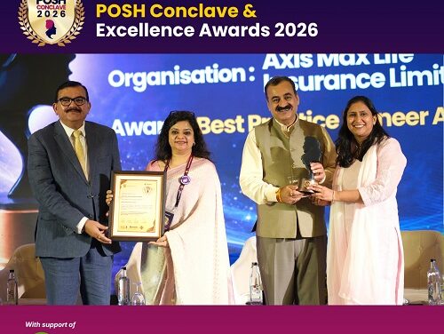 Axis Max Life Recognised for Workplace Inclusion and Safety with POSH Pioneer Award 2026