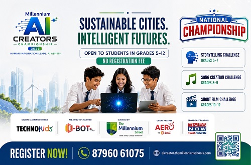 The Millennium Group of Schools Launches 'Millennium AI Creators Championship 2026' to Inspire India's Next Generation of Responsible AI Creators